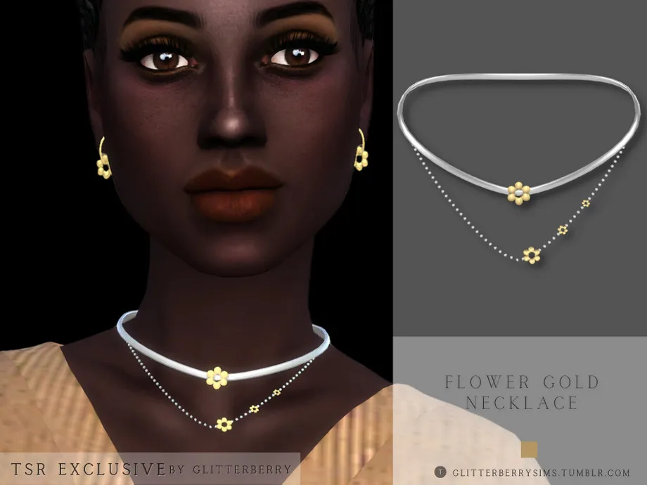 Flower Gold Necklace