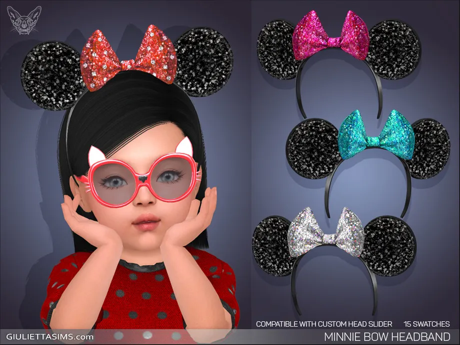 Minnie Bow Headband For Toddlers