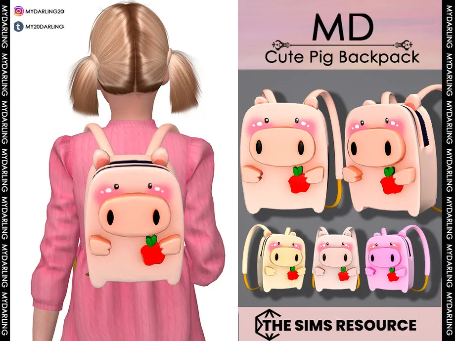 Cute Pig backpack Child