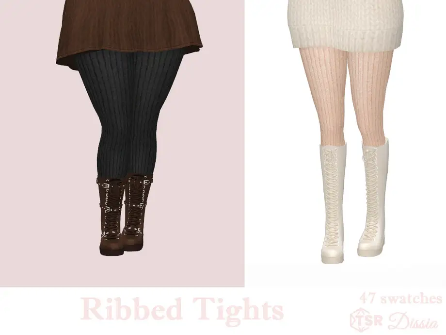 Ribbed Tights