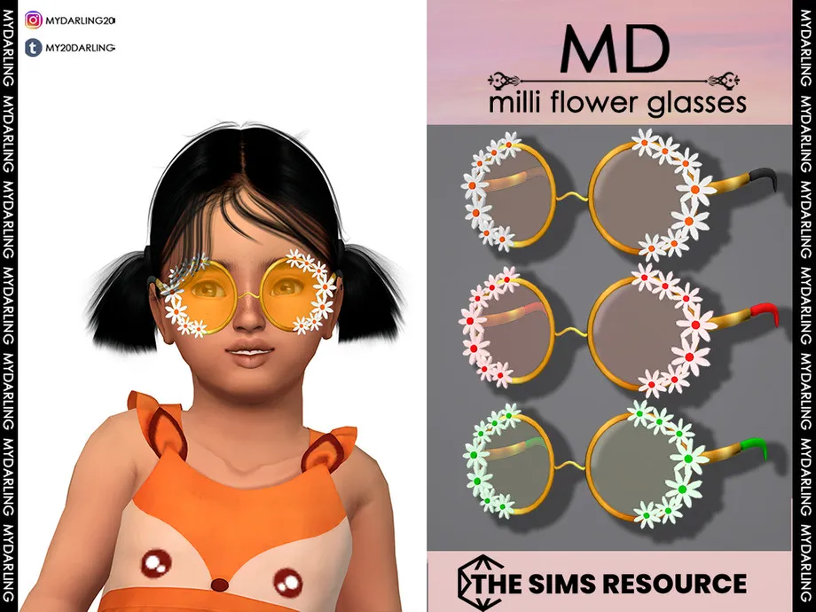 milli flower glasses Toddler