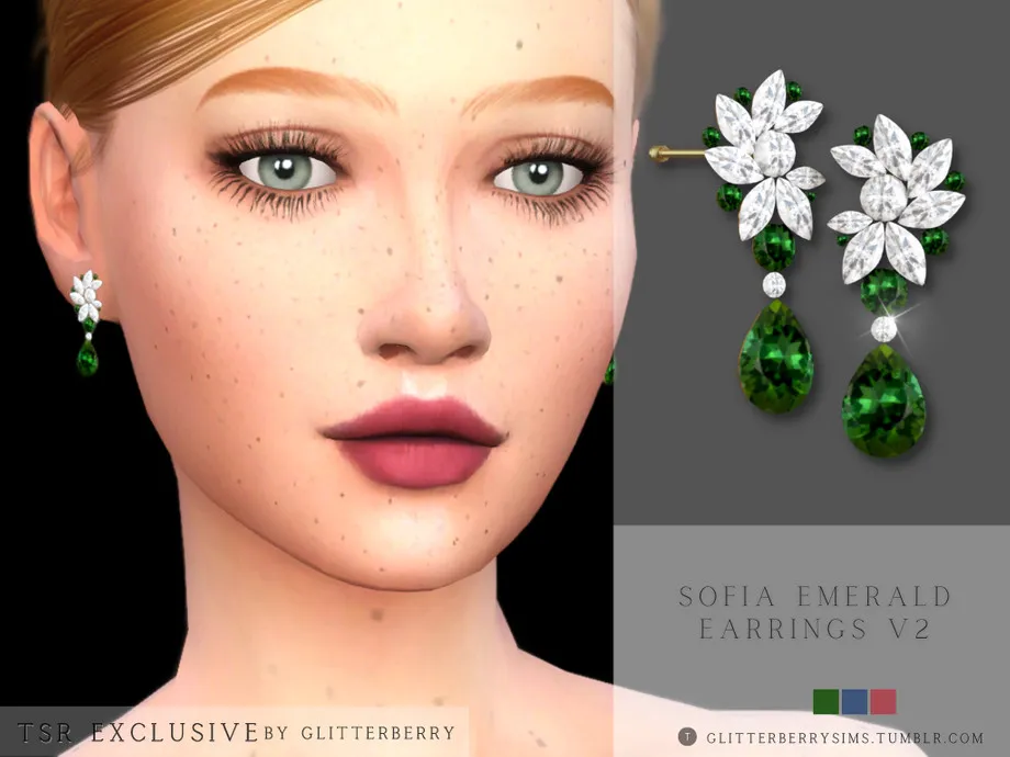 Sofia Emerald Earrings v2