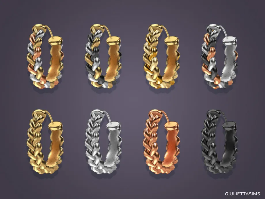 Braided Hoop Earrings