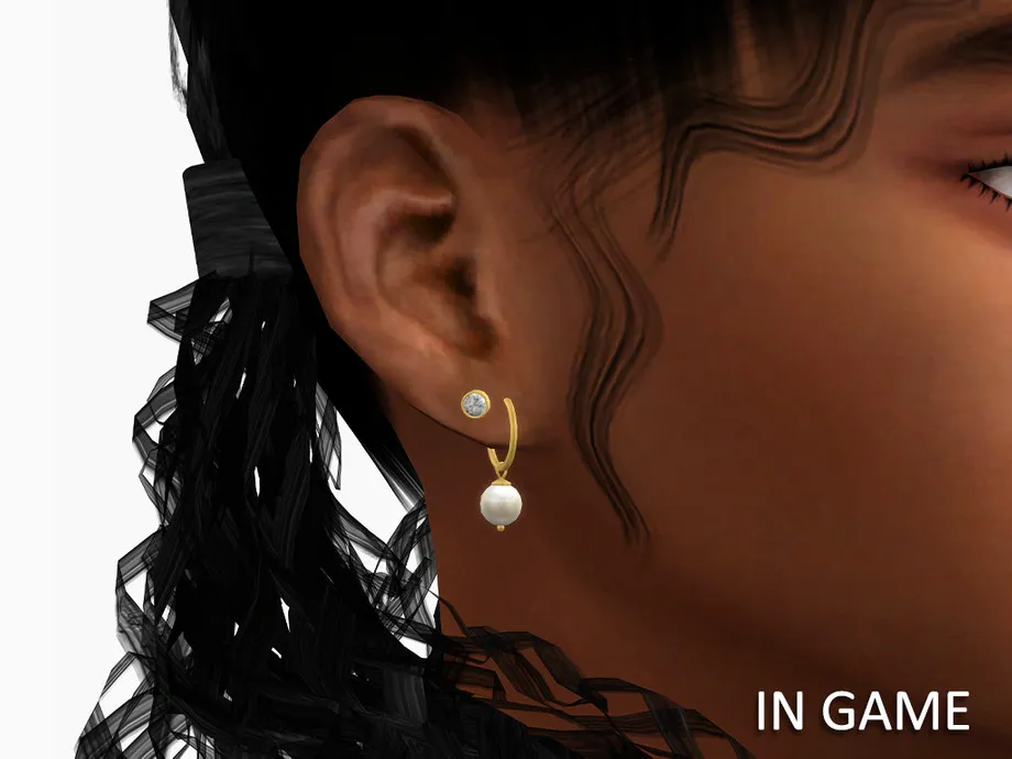 Pearl Hoop Earrings (Kids)