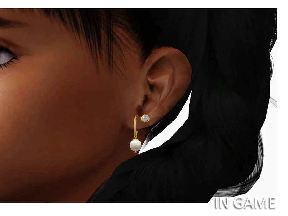 Pearl Hoop Earrings (Toddlers)