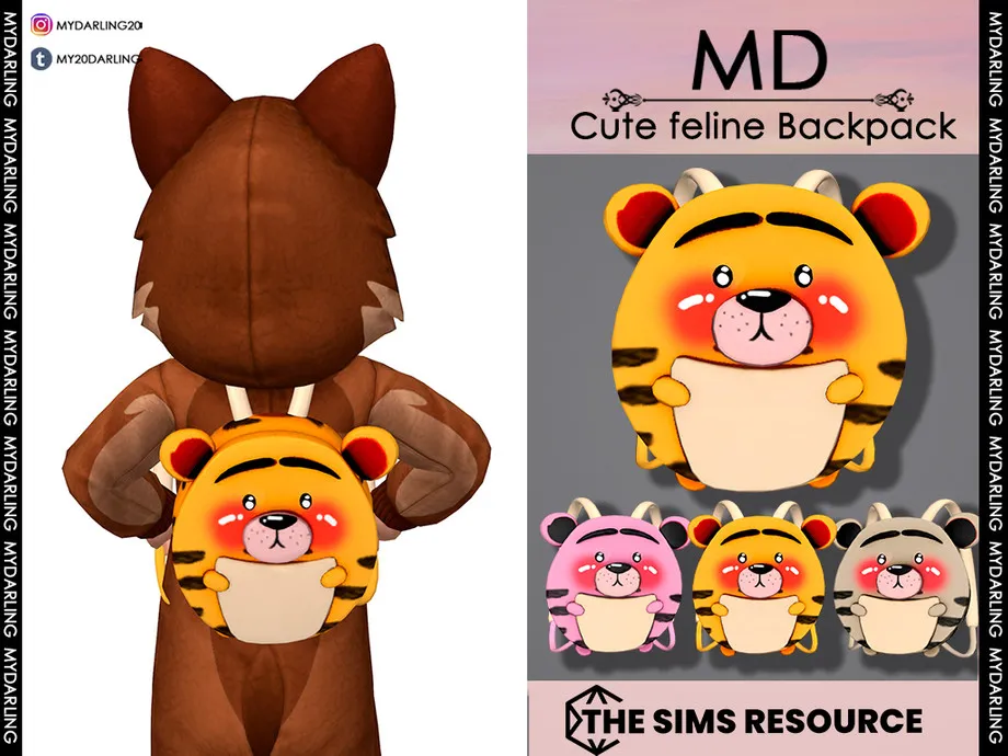 cute feline backpack Toddler