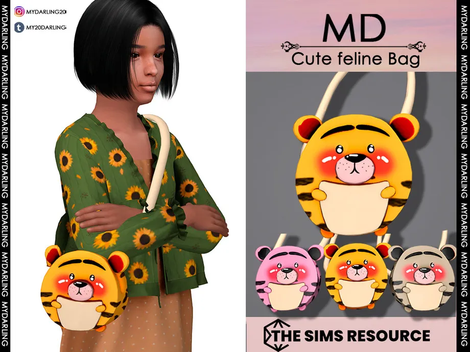 cute feline bag Child
