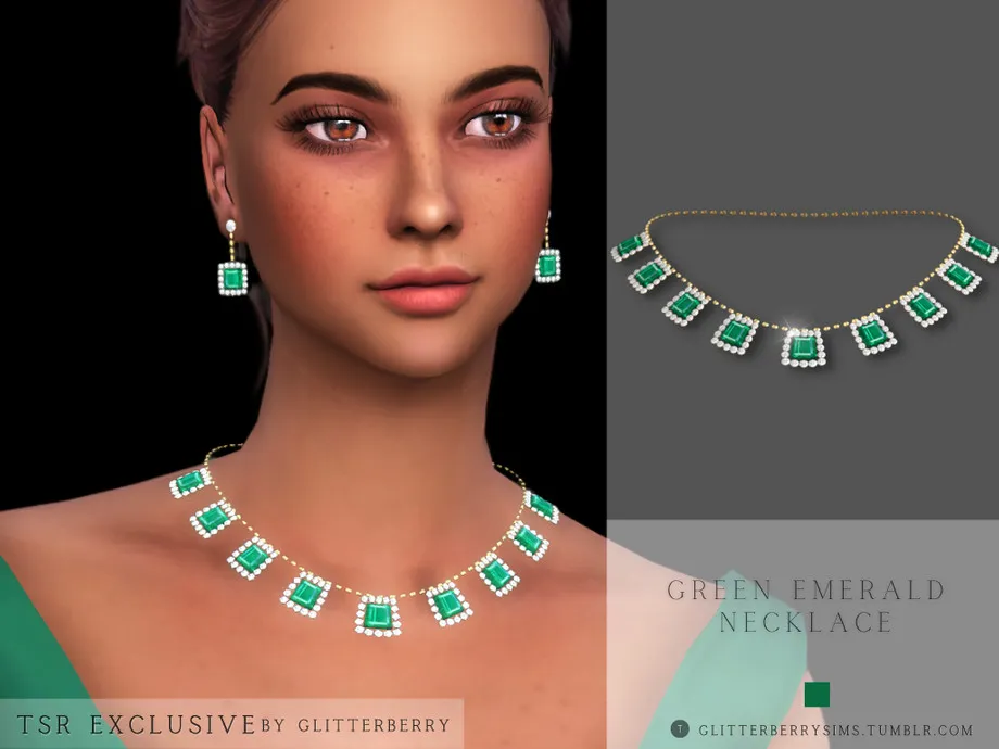 Green Emerald Necklace
