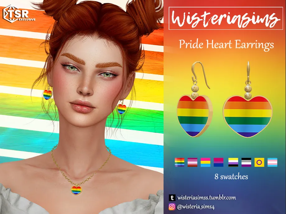 Pride Heart Earrings