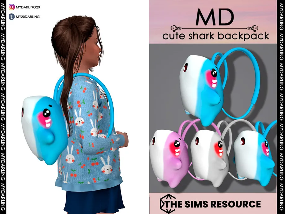 cute shark backpack Child