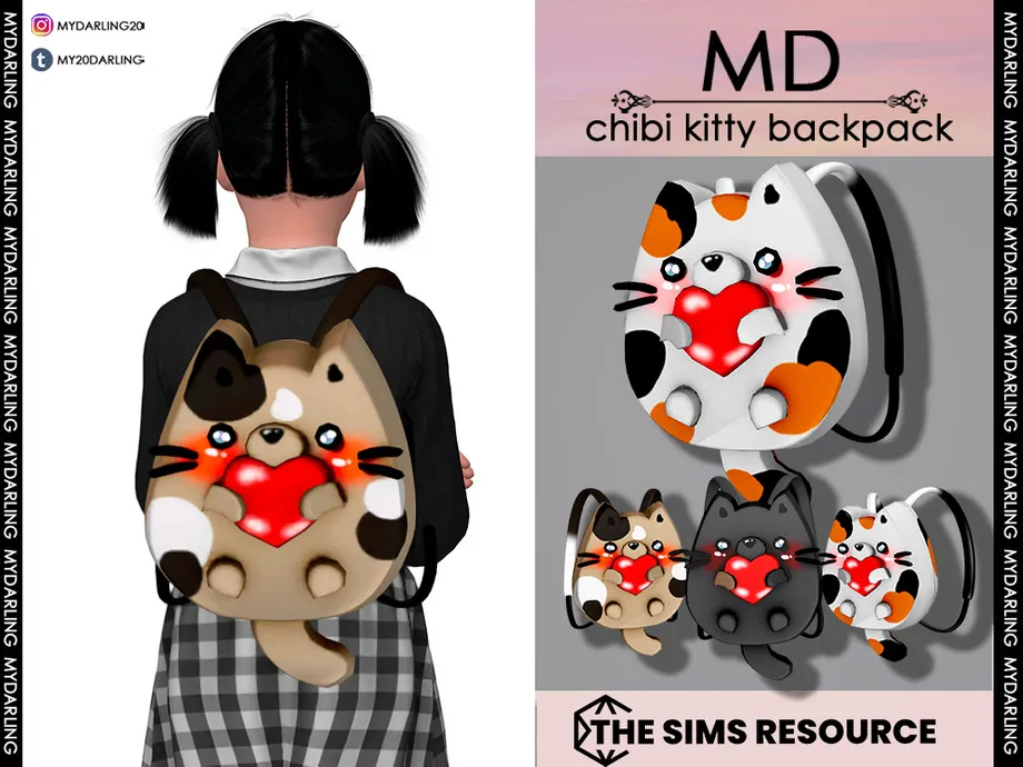 chibi kitty backpack Child