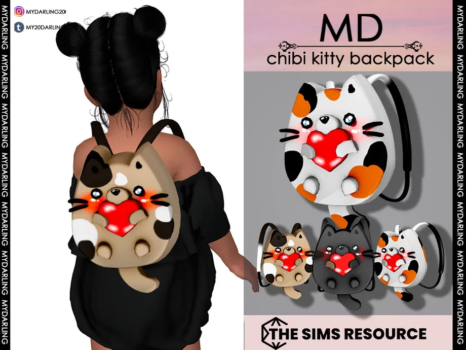 chibi kitty backpack Toddler