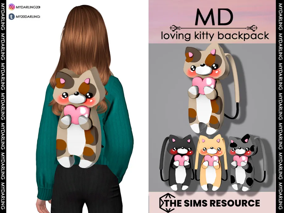 loving kitty backpack Child