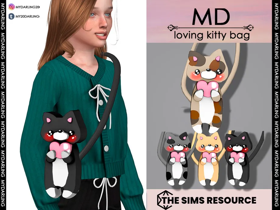 loving kitty bag child