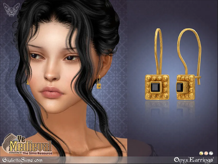 Ye Medieval Onyx Earrings