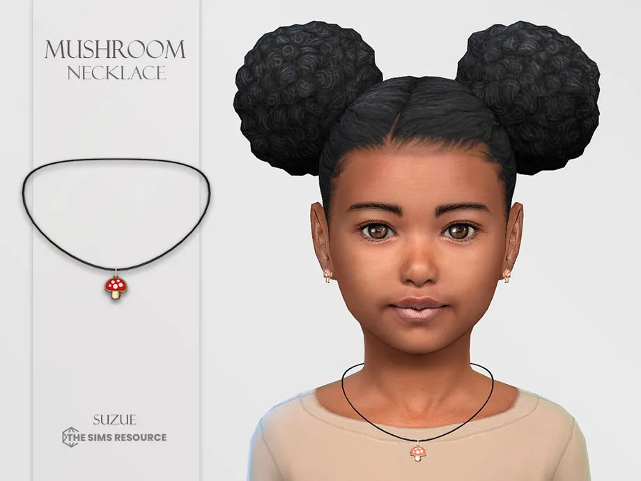 Mushroom Necklace Child