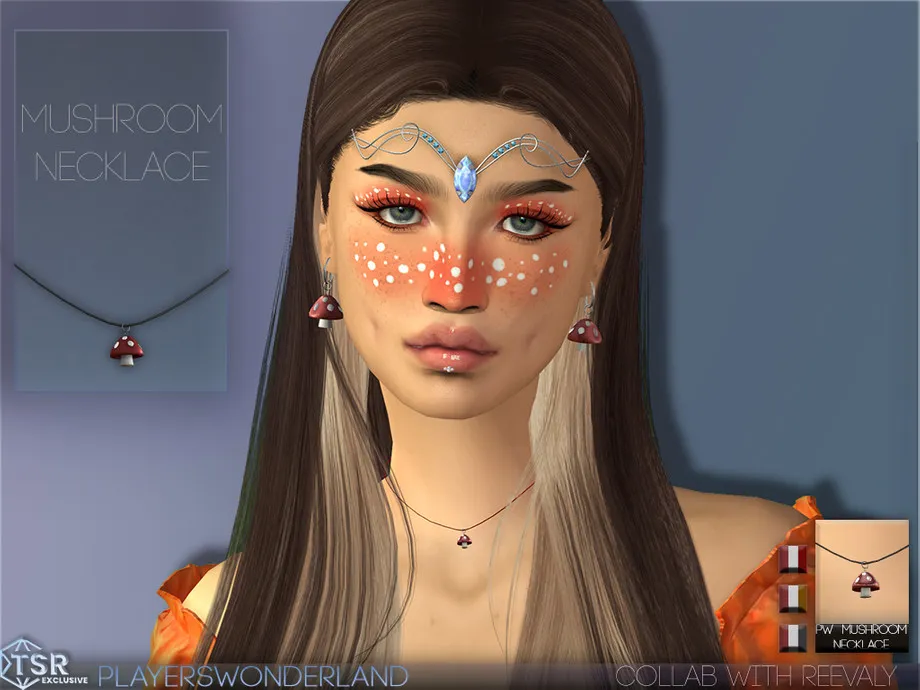 Mushroom Fairy - Mushroom Necklace