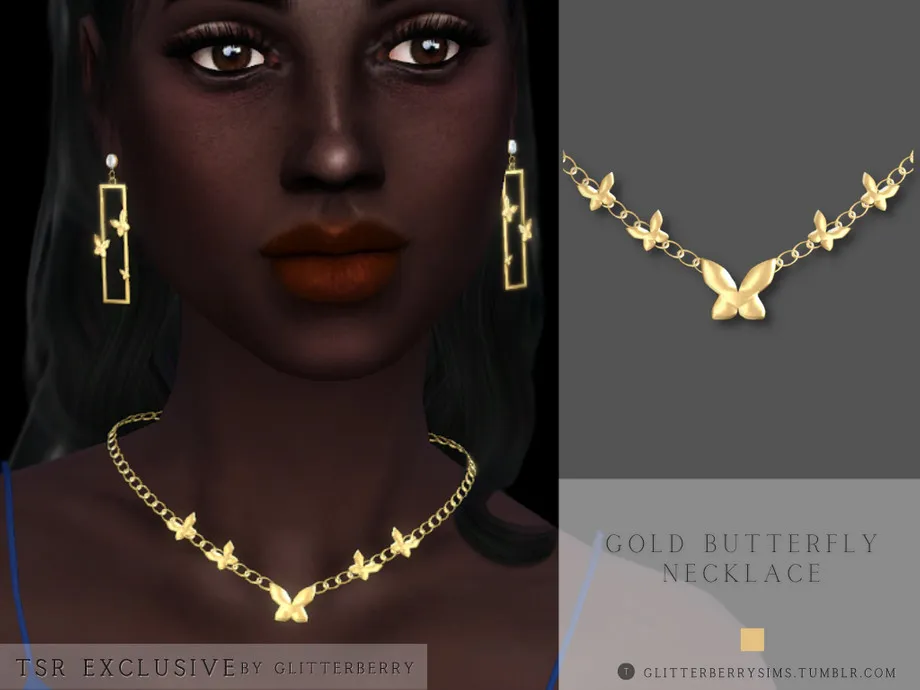 Gold Butterfly Necklace