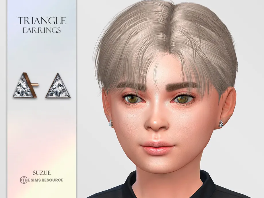 Triangle Earrings Child