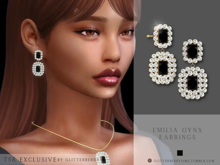 Emilia Onyx Earrings