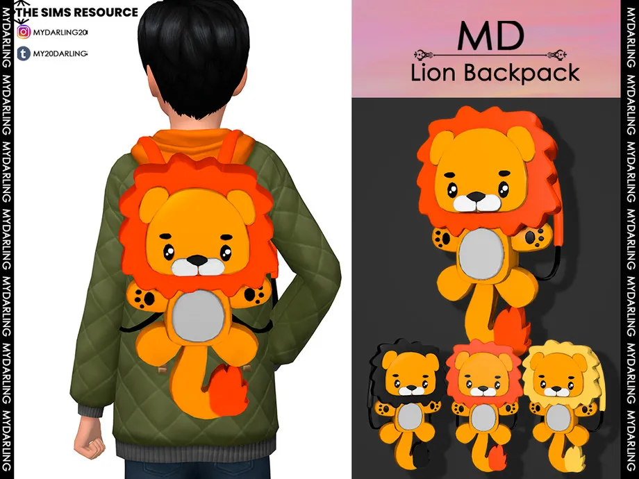 LION BACKPACK CHILD