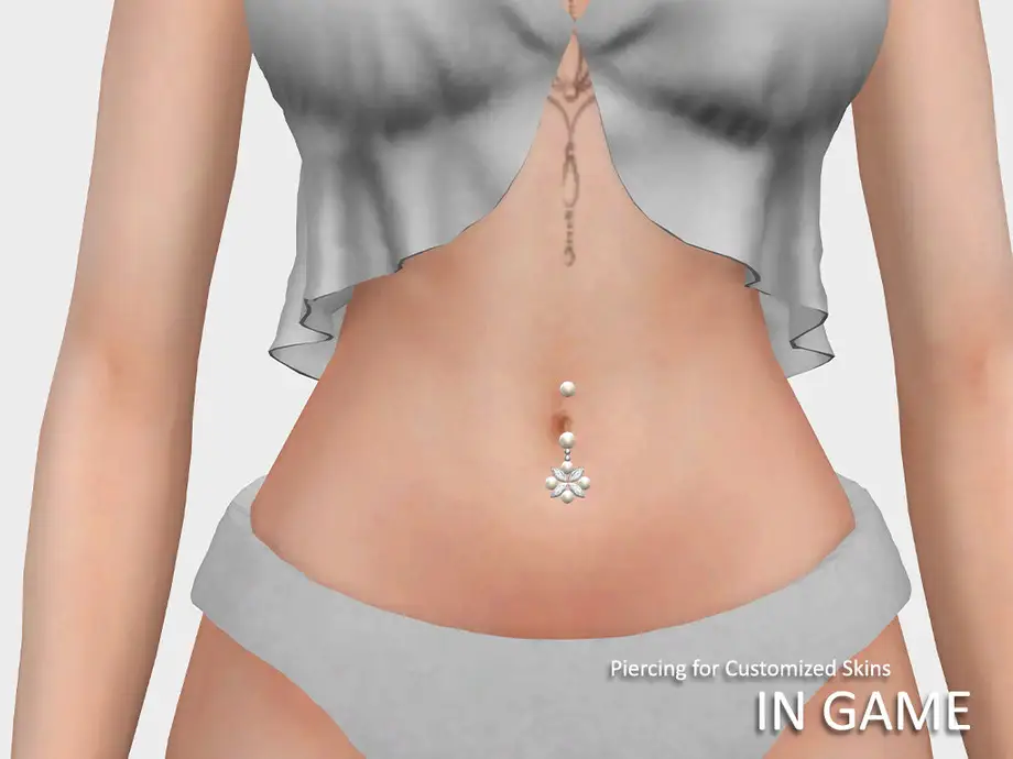 Angel Belly Piercing B (for Customized Skins)