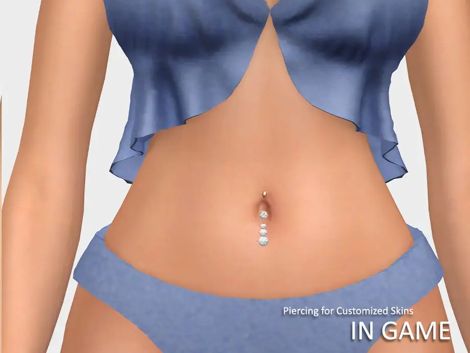 Heaven Belly Piercing B (for Customized Skins)