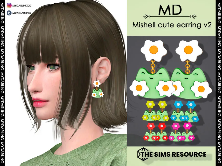mishell cute earring v2 Adult