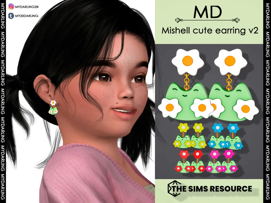 mishell cute earring v2 Toddler