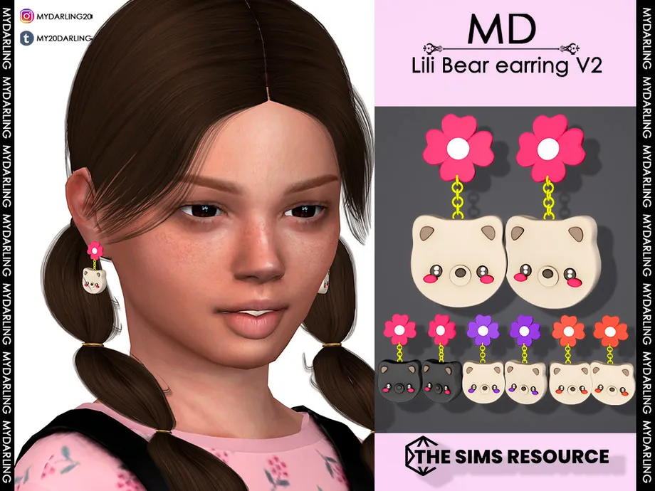 Lili Bear Earring V2 Child