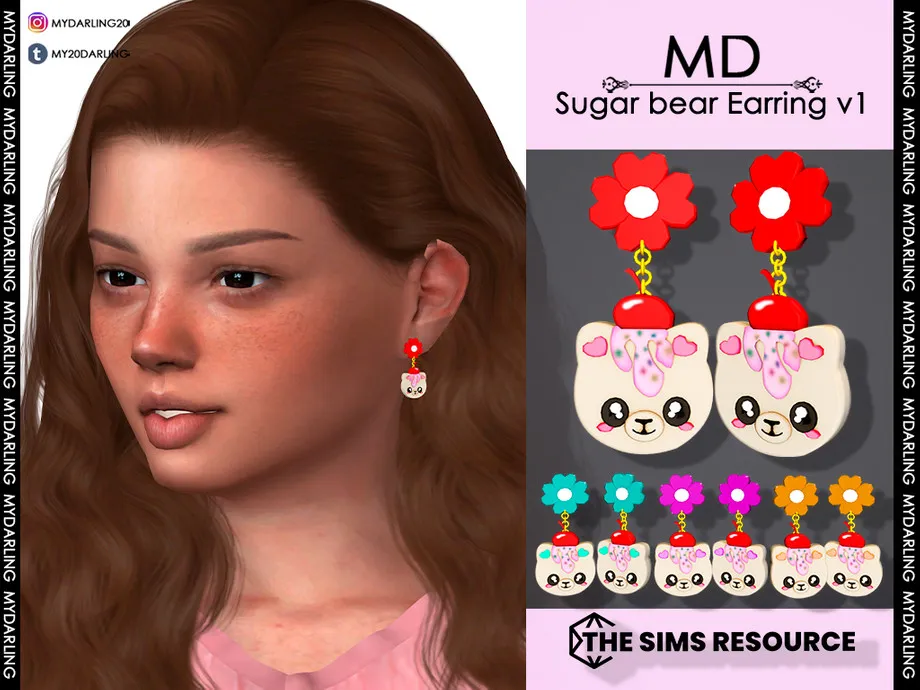 Sugar Bear Earring Child
