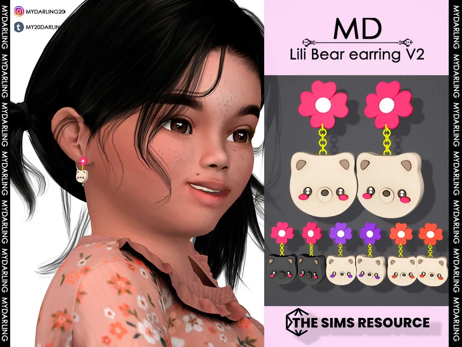 Lili Bear Earring V2 Toddler