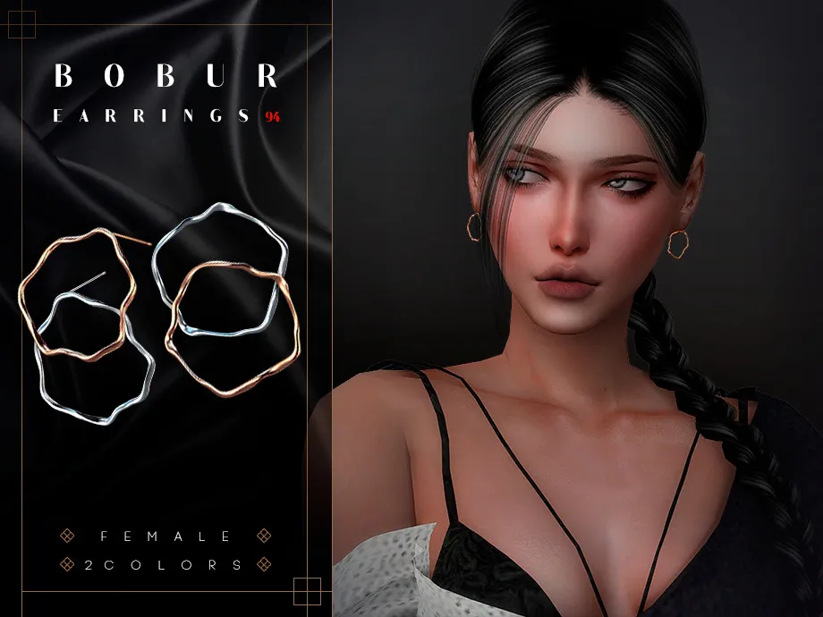 Ruffled Hoop Earrings