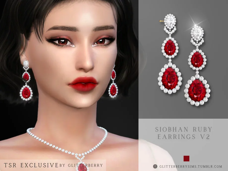 Siobhan Ruby Earrings v2