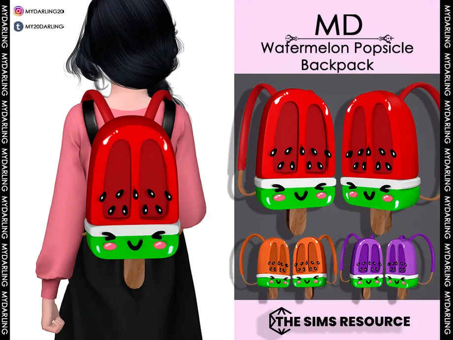 watermelon popsicle backpack Child
