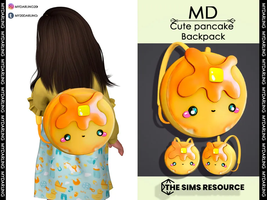 cute pancake backpack Toddler