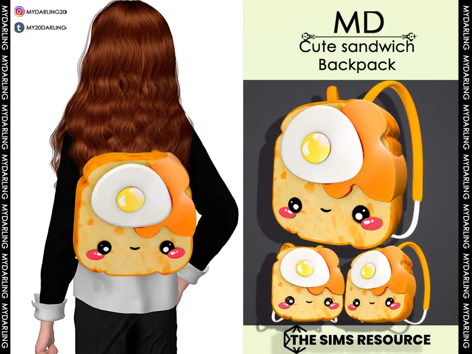 cute sandwich backpack  Child