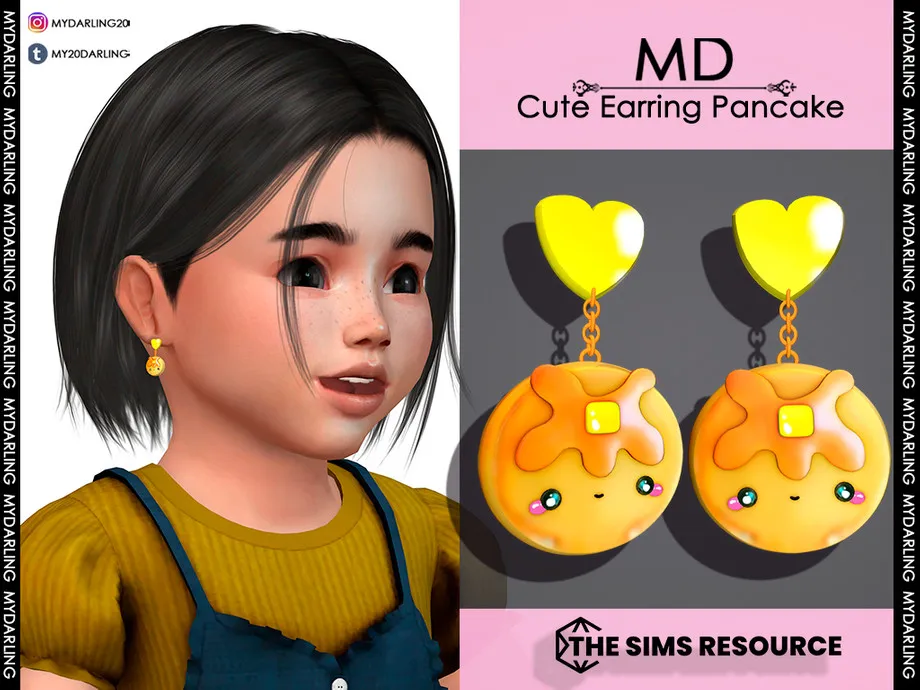 Cute Earring Pancake Toddler