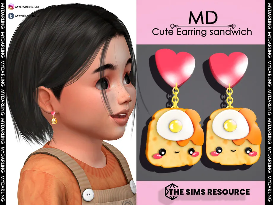 Cute Earring sandwich Toddler