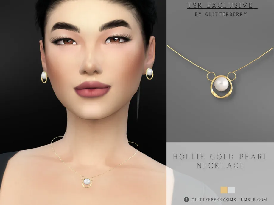 Hollie Gold Pearl Necklace