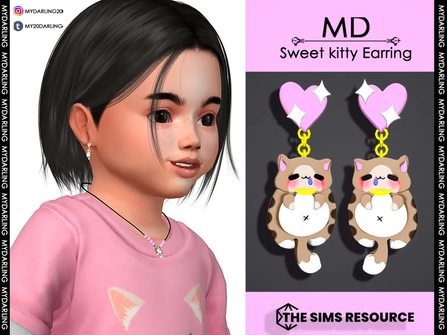 Sweet kitty Earring Toddler