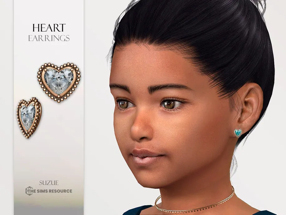 Heart Earrings Child