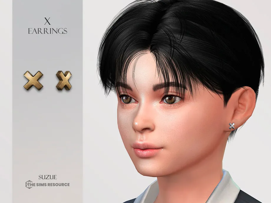 X Earrings Child