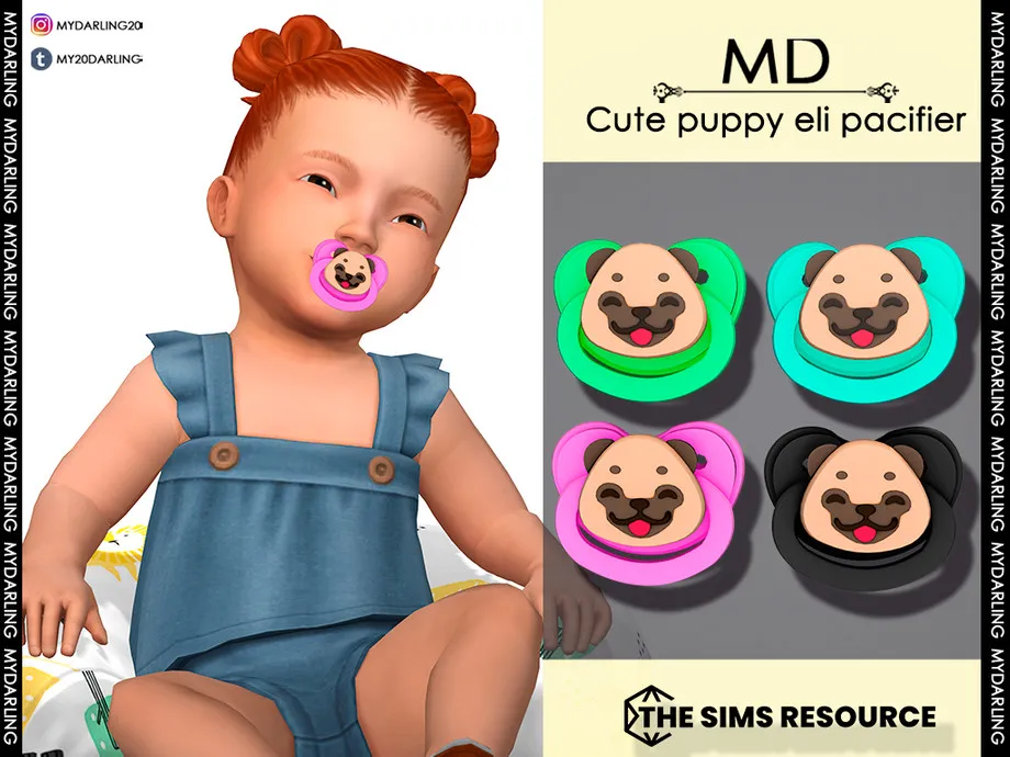 Cute Puppy eli pacifier - Infant