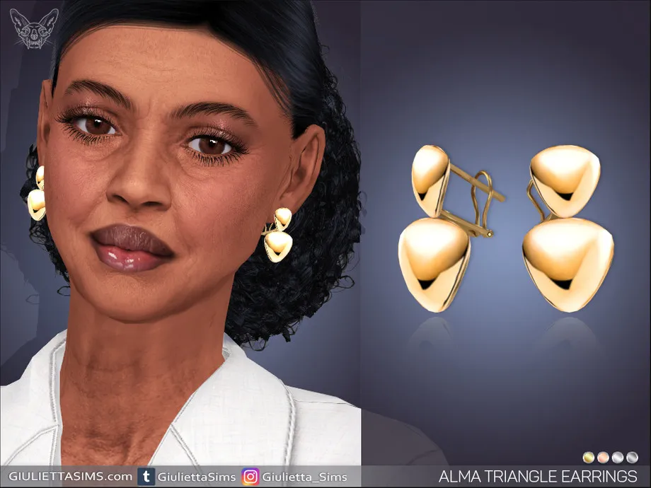 Alma Triangle Earrings