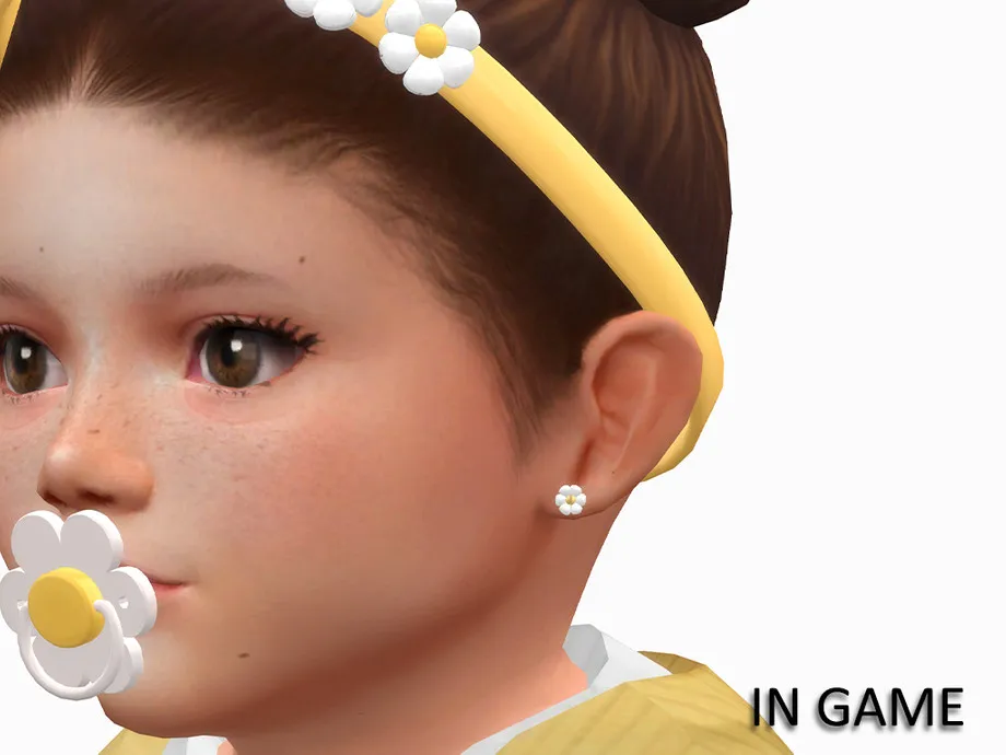 Flowers Earrings for Infants