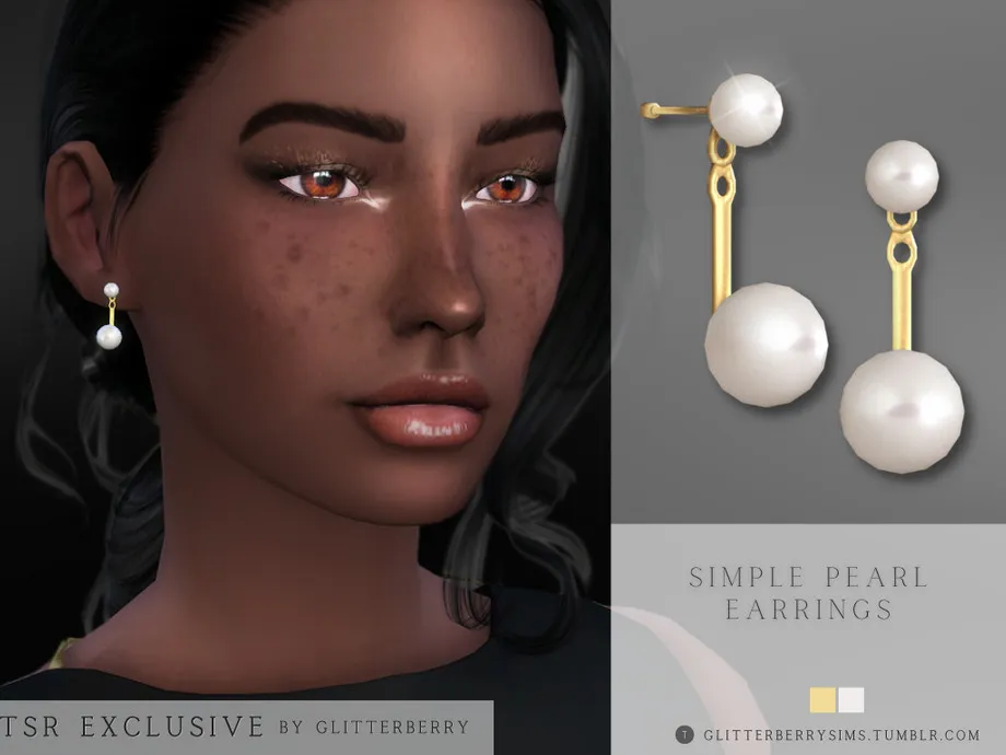 Simple Pearl Earring