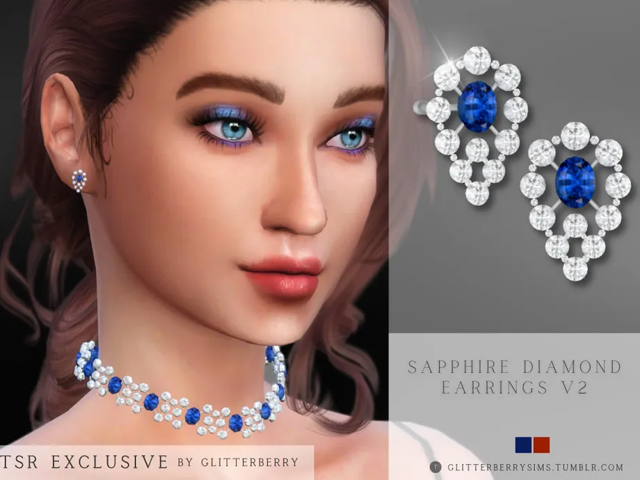 w-920h-690-3513389.jpg Diamond Sapphire Earrings 2 - Image 1