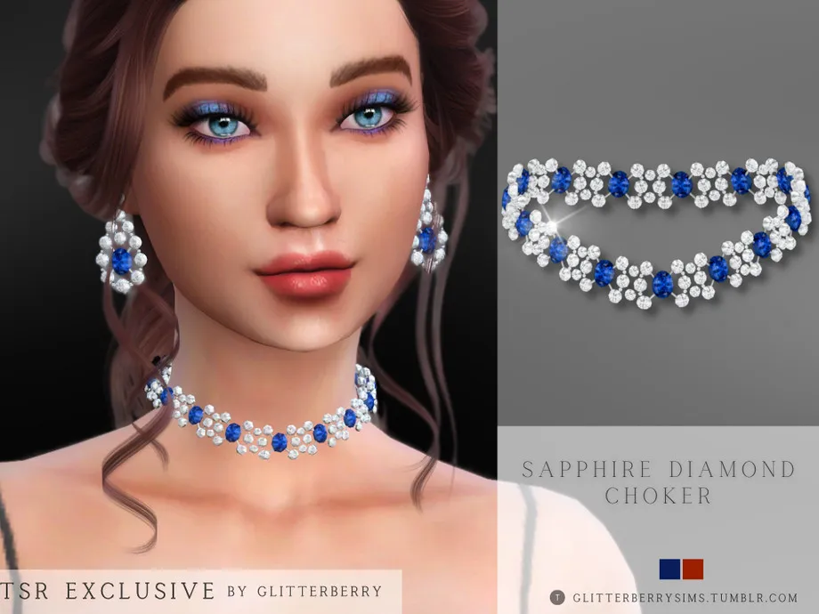 Diamond Sapphire Choker
