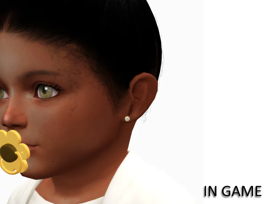 Diamond Stud Earrings for Infants